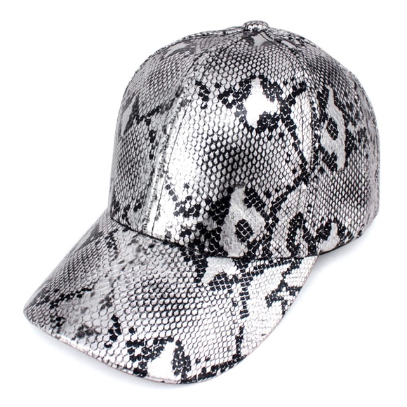 Snakeskin Metallic Cap Sun Hat - Picture 1 of 1